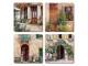 Cala Home Podkładki korkowe małe, pod kubek C11451 "Tuscan Doorways"