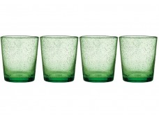Ladelle Recycled komplet 4 szklanek z grubego szkła Green L62732