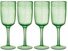 Ladelle Recycled komplet 4 kieliszków do wina z grubego szkła Green L62734