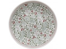Laura Ashley Wild Clematis 12 cm talerzyk  W182911 Groen Rode Bloemen